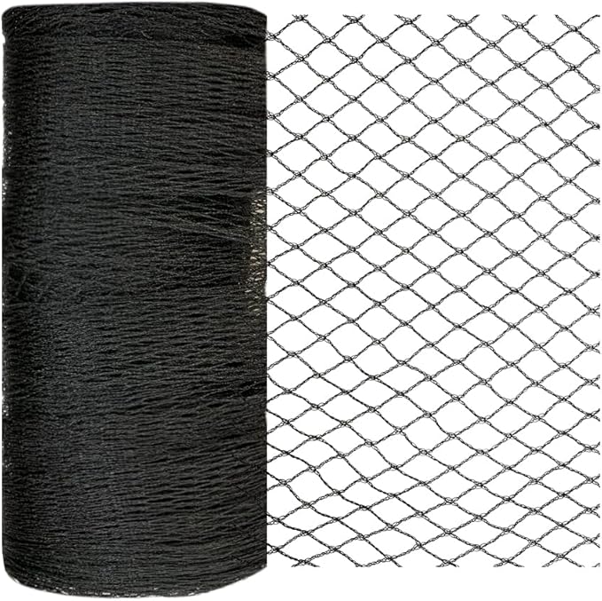 Bird Netting 15x15 Ft, 1/2In Mesh Heavy Duty Garden Netting Pest Barrier for Plants, Fruit Trees, Vegetables, Extra Strong Woven Mesh Netting, Animal Fencing Against Birds, Deer, Poultry