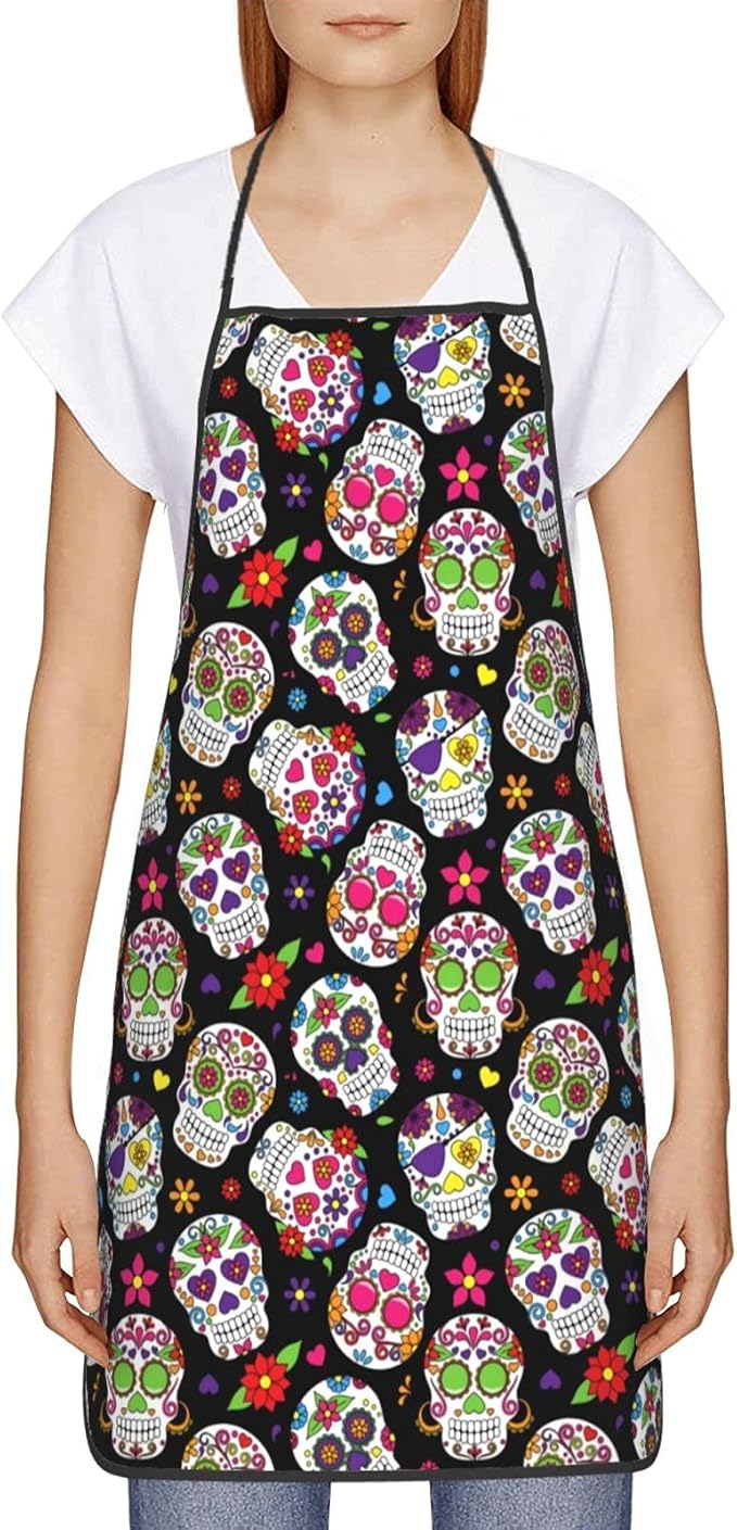 Apron Adjustable Waterproof Apron for Men Women Kitchen Cooking Baking Gardening Working Bib Apron
