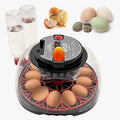 12 Egg Incubator with Humidity Display, Egg Incubator with Automatic Egg Turning and Automatic Water Bottle Refill, Chicken Incubators for Hatching Eggs, Duck Egg Quail Incubator