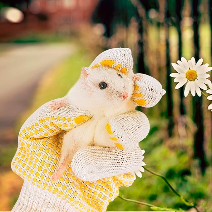 1 Pair Protective Gloves Small Pets Hamster Bird Training Anti-Chewing