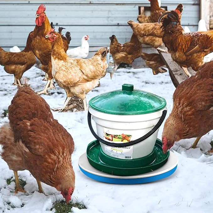FANFX Poultry Drinker Water Heater Base 120 Watts Chicken Water Heater Warmer for coop Winter