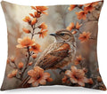 Vintage Floral Bird Spring Pillow Covers 18x18, Bird Decor for Home, Cottagecore Floral Botanical Birds Nature Throw Pillow Covers for Home Living Room Bedroom