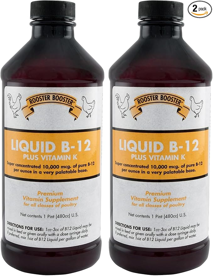 Rooster Booster B-12 Liquid,16-Ounce,(Pack of 2)