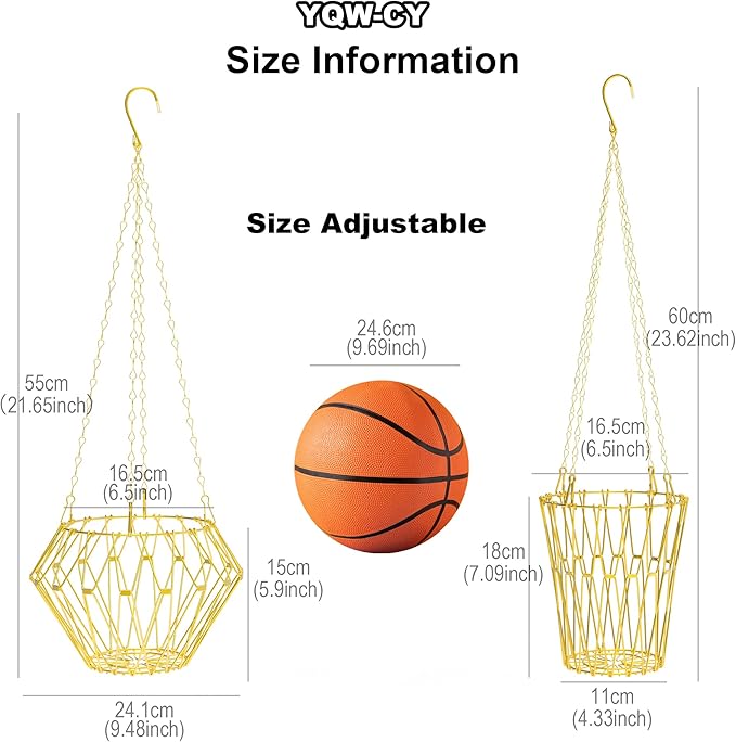 Hanging Chicken Feeder, Foldable Chicken Vegetable Feeder, Golden Poultry Fruits Feeding Holder Basket with Hanging Chain, Veggie Treat Ball Toys Cage for Chicken Hen Coop Accessories
