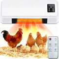 1500W Chicken Coop Heater for Winter，Wall-mounted 2-Mode Heater for Chicken Cages,5S Fast Heating & Adjustable Temperature (77~99℉)，Warm Stoves for Poultry and Pets in Winter