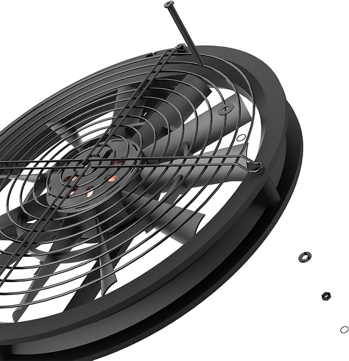 SUNYIMA Solar Fan, 20W Weatherproof Solar Powered Fan with DC Fan for Small Chicken Coops, Greenhouses, Sheds,Pet Houses, Window Exhaust