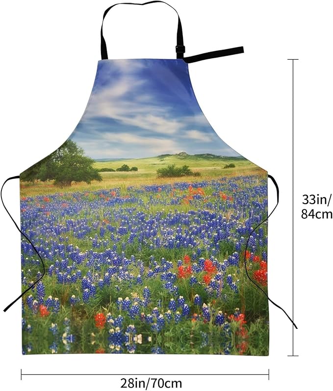 Kitchen Aprons for Men Women Waterproof Apron with 2 Pockets Whale Tail Apron Adjustable Bib Aprons