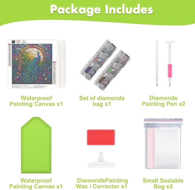 MAXBYE Diamond Painting Kits for Adults, Peacock Diamond Art Kits for Beginner, DIY 5D Full Drill Diamond Dots Crystal Art and Craft Kits for Home Wall Decoration 12x12inch
