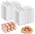 Egg Cartons Plastic Egg Carton Clear Egg Container Cheap Bulk for Home Ranch Chicken Farm Commercial Market Display (3x4 Grids, 40)