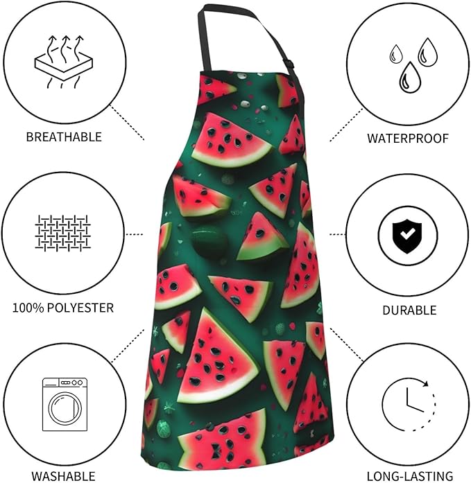 Multidimensional Space Heavy Duty Waterproof Apron with Pockets for AdultsResistant Grilling, Gardening, Painting