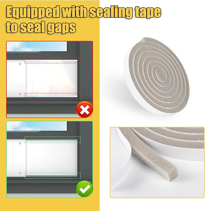 Dryer Vent Window Kit for 4in Dryer Vent Hose,with Weather-proof Dryer Air Vent Cover Stops Birds Nesting,Adjustable Window Vent Kit for Sliding Windows and Hung Windows Maximum 47inch