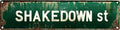Vintage Tin Shakedown Sign Retro Metal Sign Suitable For Home Street Shop Garage Bar Farm Garden - Multi-Purpose Metal Sign For Indoor/Outdoor Use Plaque 4x16 Inch