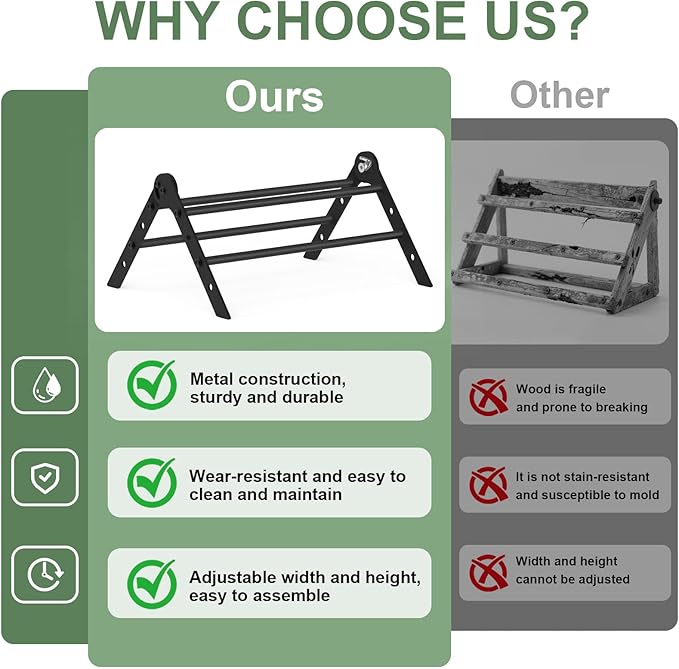 Adjustable Metal Chicken Perch for Coop, ULENDIS Heavy-Duty Chick Roosting Bar for Brooder, Chicks Stand Training Perches Ladder for Bird Parrot Hens Macaw (4 Roots)