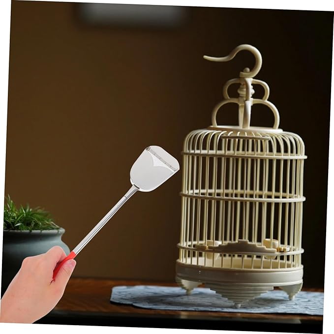 2pcs Cage Cleaning Brush Set with Droppings Shovel Multi Function Cleaning Tools for Bird and Small Animal Cages Easy Handling for Quick and Efficient Maintenance