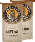 Scratch and Peck Feeds Whole Grain Scratch + Corn Chicken and Duck Supplemental Grain - Soy-Free - 9% Protein, Certified Organic and Non-GMO Project Verified Chicken Food - 50 lbs Bag