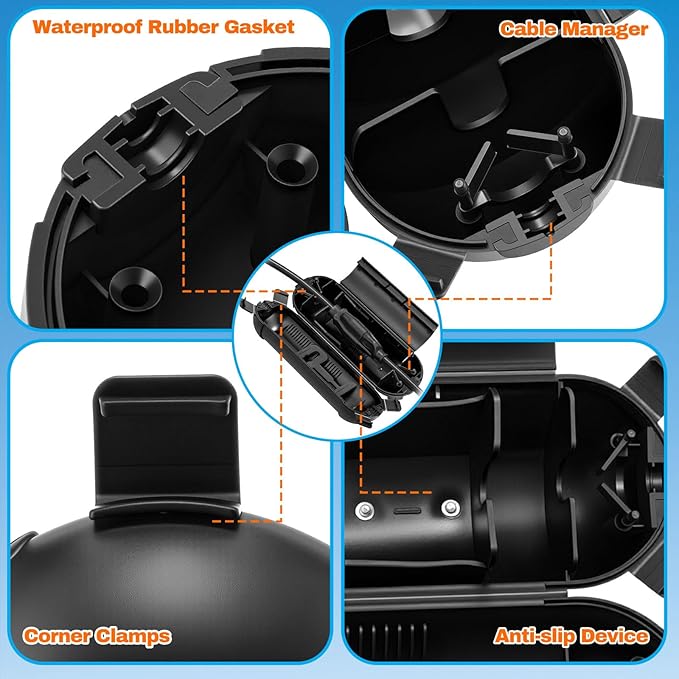 55w Bird Bath Heater with Fountain for Outdoors in Winter Submersible Bird Bath Deicer Pond Deicer with Thermostatically Control Tape Cord Cover for Chicken Livestock Garden Anti Freezing
