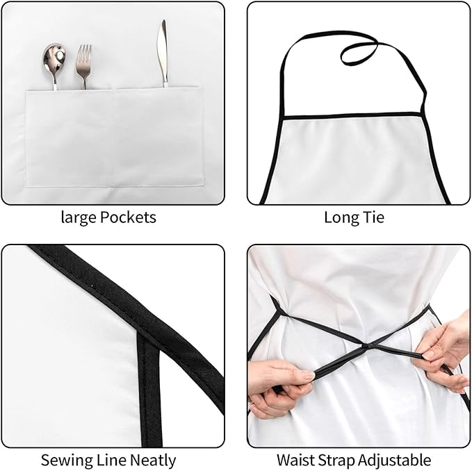 Old Tractor Photo Farm Adjustable Apron For Cooking, Baking And Barbecue-A Stylish And Practical Kitchen Apron With Pockets, Suitable For Home Cooks And Professionals