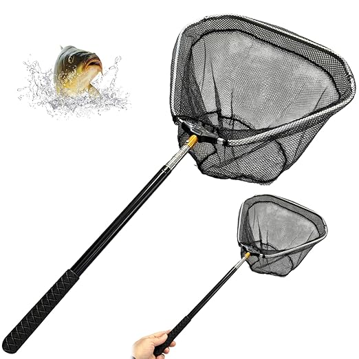 Butterfly Net, Chicken Net, Stainless Steel Retractable Chicken Catcher Extend to 16-58 Inch, Functional Fishing for Poultry, Butterfly