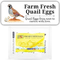 120 Quial Egg Carton Labels Stickers | White | Farm Fresh Eggs | 4 6 12 15 18 30 48 50 Count - Basket Box Container Extra Organizer Farm Supplies, 66mm x 26mm