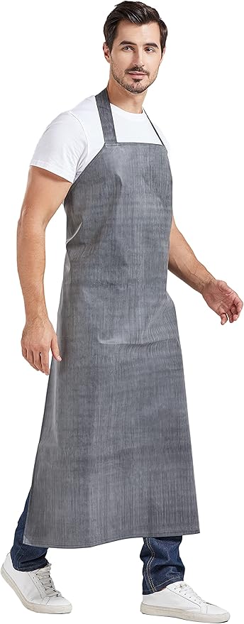 Nanxson Thick Rubber Waterproof Apron，Chemical Resistant，Heavy Duty Apron Adjustable for Dishwashing, Gardening, Butchering