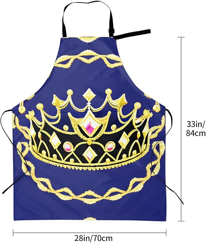 Multidimensional Space Heavy Duty Waterproof Apron with Pockets for AdultsResistant Grilling, Gardening, Painting