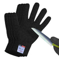 Cutting Gloves, 2 Pairs of Cut Resistant Gloves Food Grade, Cut Resistant Gloves for Kitchen, Oyster Shucking, Fish Fillet Processing, Carving Wood and Gardening(Small-Black)