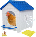 Nesting Boxes for Chicken, Plastic Single Compartment Chicken Nesting Box for Laying Eggs for Hens, Ducks and Poultry - Blue