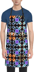 Multidimensional Space Heavy Duty Waterproof Apron with Pockets for AdultsResistant Grilling, Gardening, Painting