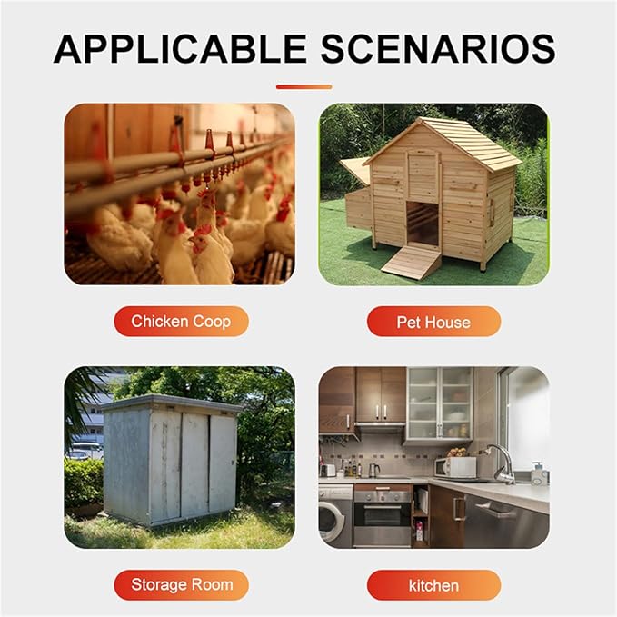 Solar Panel Fan Solar Powered Exhaust Fan with IPX7 Fans for Outside Chicken Coops, Greenhouses, Sheds, Intake, Pet Houses Exhaust Air Fan