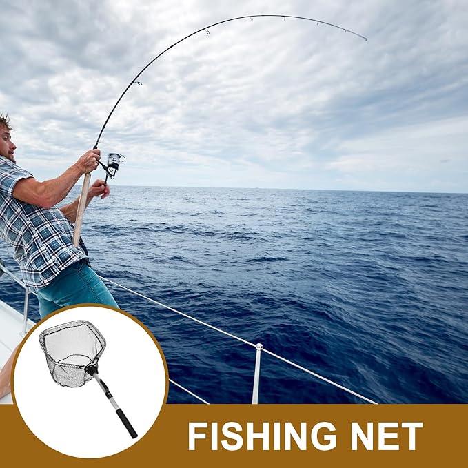 Portable Silicone Mesh Catching Net with Aluminum Alloy Frame, Foldable Crab and Minnow Seine Net for Sea Fishing and Outdoor Use