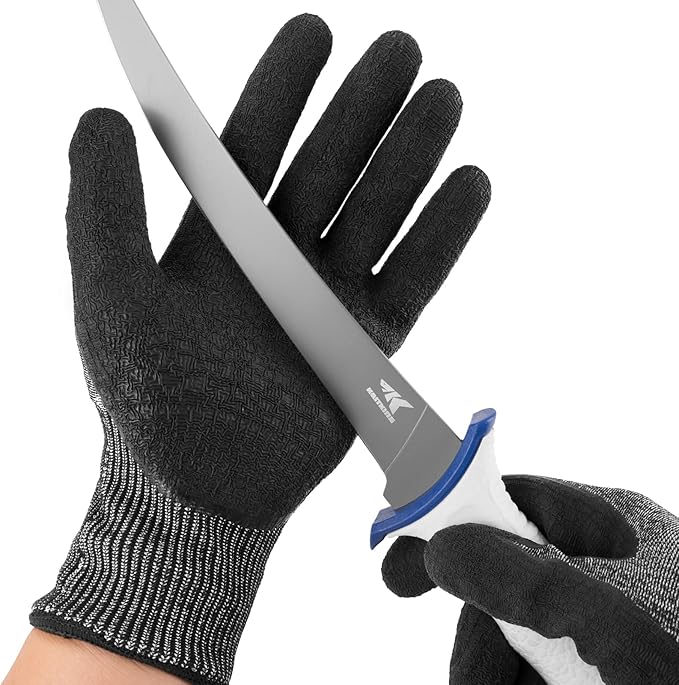 KastKing Kut Safe Fillet Gloves, Ultimate Cut Resistant Gloves for fishing and Outdoor Use, ANSI Level 6 Cut Protection