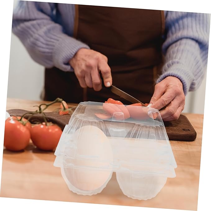 Garneck Egg Cartons Bulk Plastic Egg Holder for Fridge 6 Pack Packaging Box View