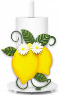 Lemon Paper Towel Holder, Spring Summer Lemon Decor for Countertop Cute Farmhouse Home Table, Housewarming Birthday Gifts Yellow