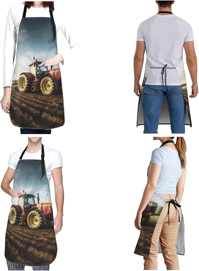 Aprons for Women with Pockets Waterproof Apron Adjustable Bib Turquoise Blue Gold Marble Apron Chef Apron