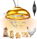 350 Watt Chicken Coop Heater, Hanging Heat Lamp for Chickens, Waterproof Coop Heaters Outdoor for Chicks, Dogs, Cats, Poultry, Pet, Greenhouse Plants