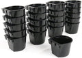 The ROP Shop 100-Pack - 8oz Black Cage Cup for Feed & Water for Poultry Ducks, Birds, Hamsters