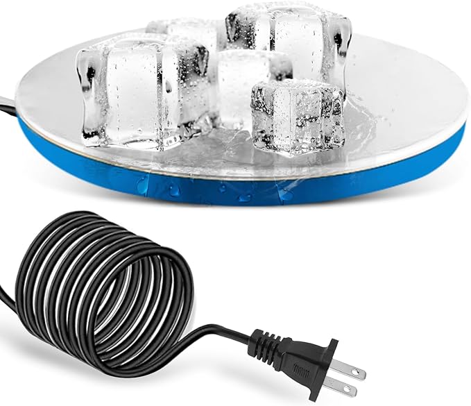 FANFX Poultry Drinker Water Heater Base 120 Watts Chicken Water Heater Warmer for coop Winter