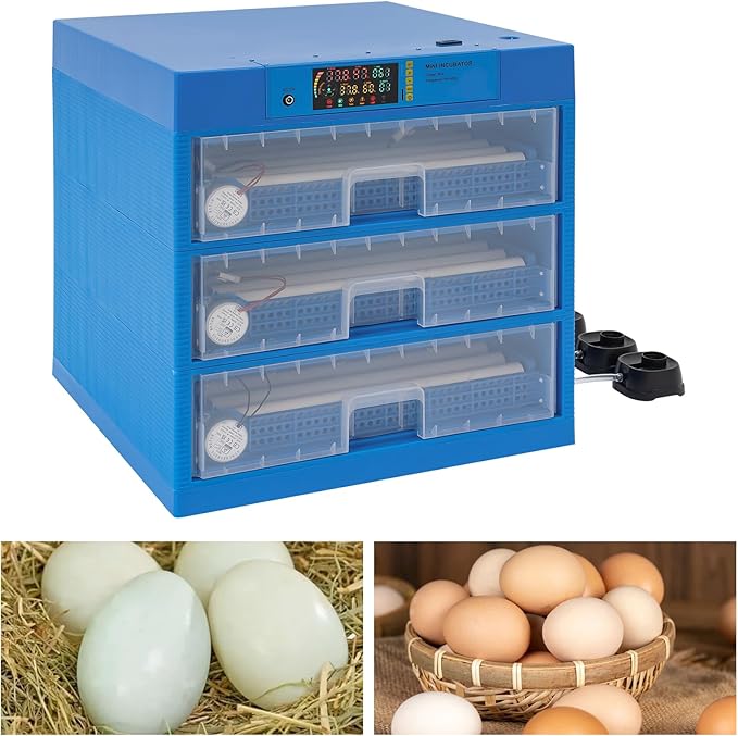 Incubators For Hatching Eggs, 192 Egg Hatching Incubator Automatic Chicken Incubators Egg Incubator With Automatic Turner And Automatic Humidity