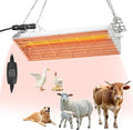 Large Heat Lamp for Chicken Coop, 400 Watts Carbon Fiber Chicken coop Heater, Adjust 2 Mode Temp&Hanging Height, Waterproof,Indoor & Outdoor Heater,For Cow,Sheep,Livestock,size:16.3x5.31x3inch (400W)