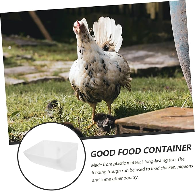 Automatic Chicken Feeder for Poultry Spill Hanging Feeding Container for Chickens and Game Birds Easy to Clean for