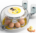 Egg Incubators for Hatching Eggs with Automatic Egg Turner, 8 Incubator for Chicken Eggs with Egg Candler for Chicken, Duck, Quail, Smart Egg Hatcher for Beginners & Kids
