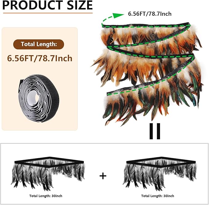 6.5FT Feathers for Chick Brooder Heating Plate,Warm and Secure As They Would Under a Mother Hen, Cuttable, Compatible with Most Chick Brooder Sizes (2Pcs 6.5FT)