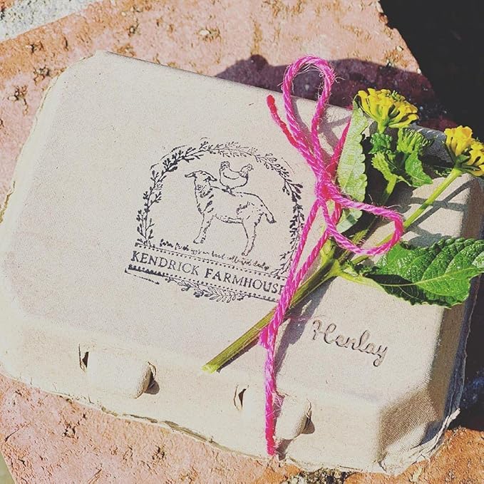 Half Dozen Blank Egg Cartons – Flat Top Half-Dozen Holder, Recyclable Pulp, Ideal for Farm-Fresh Eggs, DIY Custom Labeling, Eco-Friendly Storage - 20 Pack