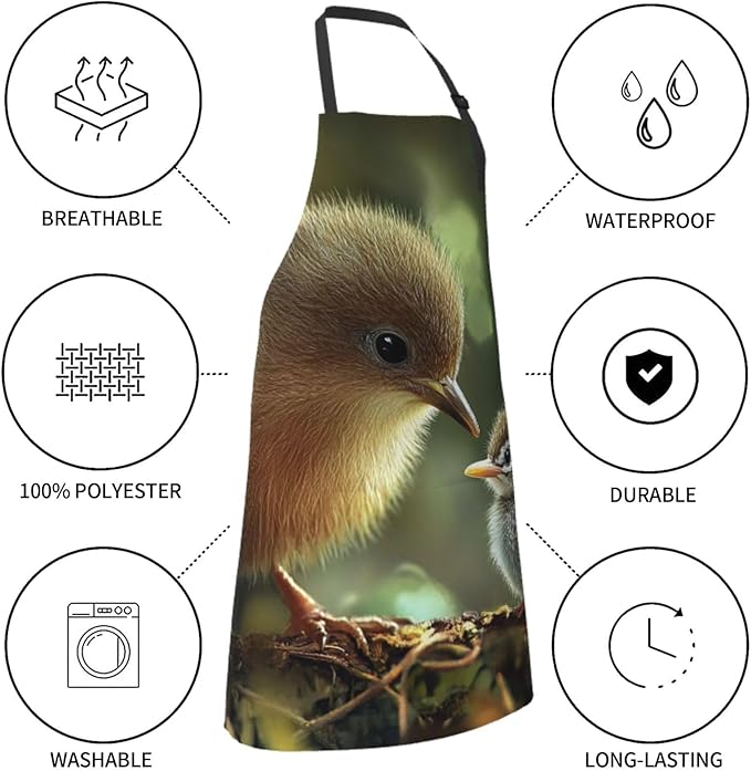 Waterproof Aprons for Women Men Adjustable Bib Tractor farm Apron Chef Cooking Aprons for Kitchen