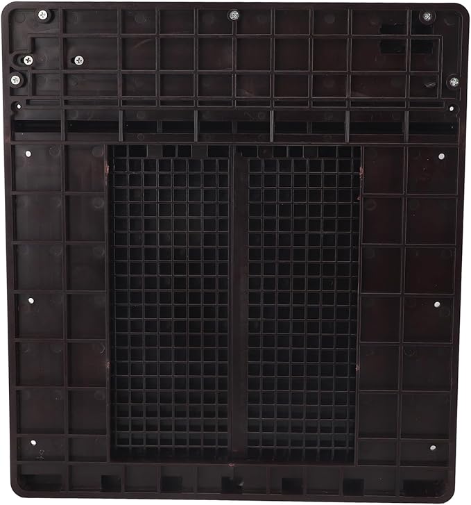 Automatic Chicken Coop Door, Lightweight Durable Solar Powered with Timer and Infrared Anti Pinch Sensor, for Poultry Coop Chicken Duck Goose (Dark Brown)