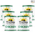 Werling & Sons Canned Chicken 28 Oz– Fully Cooked, Ready to Eat | Premium Quality, Recipe-Ready Canned Meat | 5-Year Shelf Life | Pantry Staple for Camping, Survival & Emergency Use | Made in USA | Pack of 6