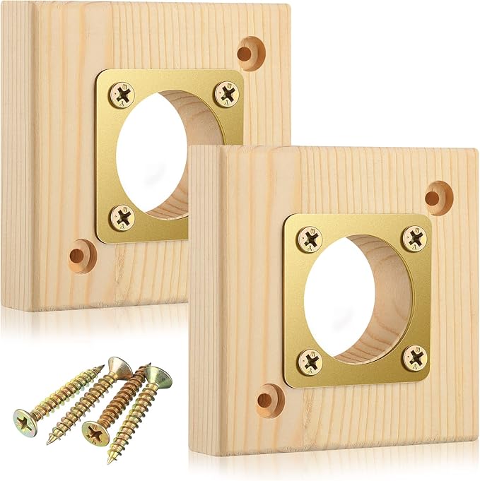 2 Pieces Bluebird House Predator Guard Bird House Predator Guard Replacement Wooden Copper 1 1/2 Inch Opening
