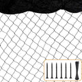 100'x100' Bird Netting for Chicken Coop, Nylon 3/4" Mesh Poultry Netting Chicken Nettings Roof Hawk, Aviary Net Deer Fence Garden Netting for Fruits Trees Plant