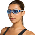Zoggs Adult Unisex Predator Flex Anti-Fog UV Protection Curved Lens Ultra-Fit Gasket Quick-Adjust Swimming Goggles, 461041