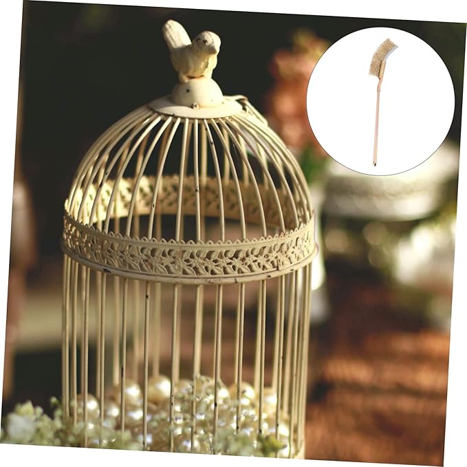 BESPORTBLE 1 Set Long Handle Bird Cage Cleaning Brush Professional Cage Cleaner Tool for Easy Birdcage Maintenance Durable Bristles for Removal